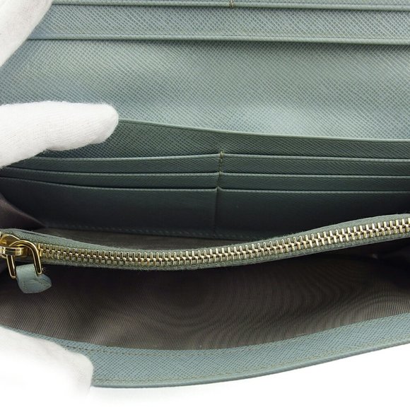 PRADA Purse Wallet ribbon Safi Arno leather Authentic uesd - Picture 6 of 8